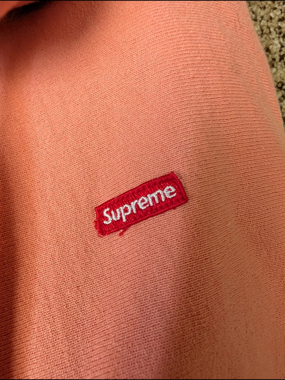 Pre-owned - Supreme coral mini box logo Set - Large Hoodie, Xl Sweatpants